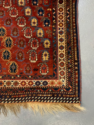 Khamseh small antique rug (132 x 80cm)