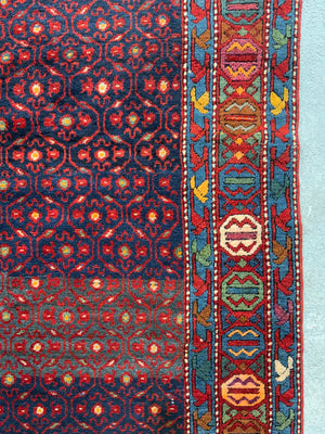 South Caucasian vintage Kazak long rug (247 x 158cm)