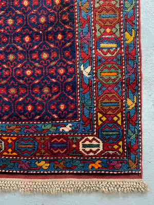 South Caucasian vintage Kazak long rug (247 x 158cm)