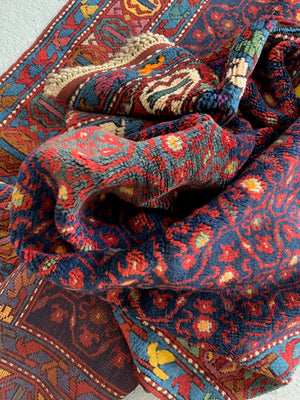 South Caucasian vintage Kazak long rug (247 x 158cm)