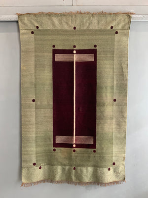 Bauhaus type tapestry rug signed HBT (181 x 118cm)