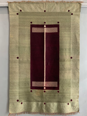 Bauhaus type tapestry rug signed HBT (181 x 118cm)