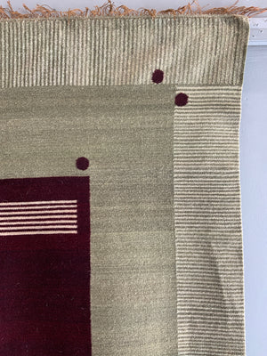 Bauhaus type tapestry rug signed HBT (181 x 118cm)