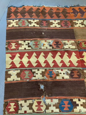 Turkish Aydin antique kilim fragment(s) (226 x 137cm)