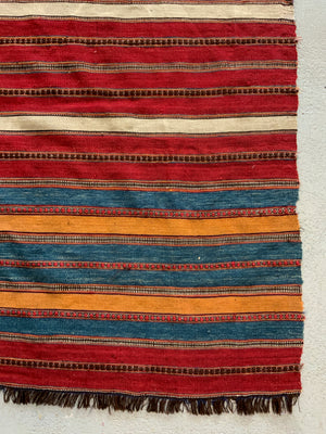 Mazandaran striped fine flatweave (280 x 148cm)