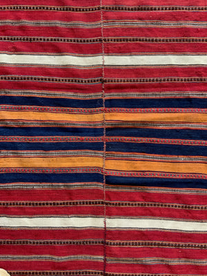 Mazandaran striped fine flatweave (280 x 148cm)