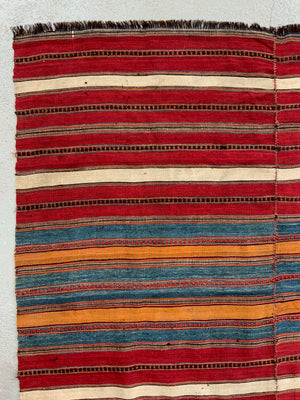 Mazandaran striped fine flatweave (280 x 148cm)