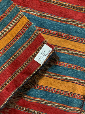 Mazandaran striped fine flatweave (280 x 148cm)