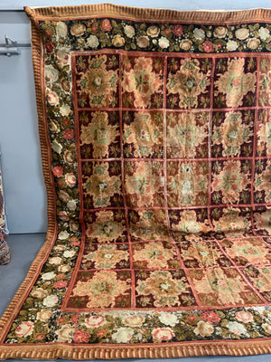 Victorian antique needlework carpet (400 x 330cm) *AF