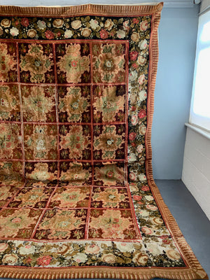 Victorian antique needlework carpet (400 x 330cm) *AF