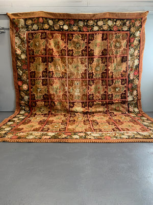 Victorian antique needlework carpet (400 x 330cm) *AF