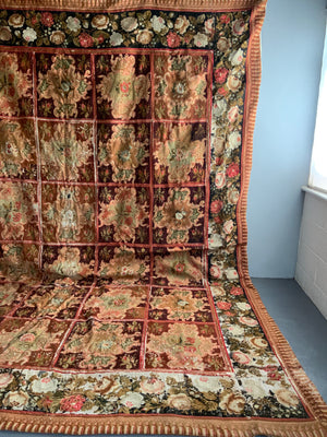 Victorian antique needlework carpet (400 x 330cm) *AF