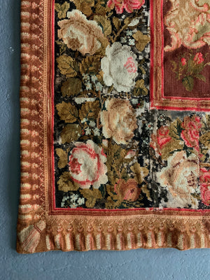 Victorian antique needlework carpet (400 x 330cm) *AF