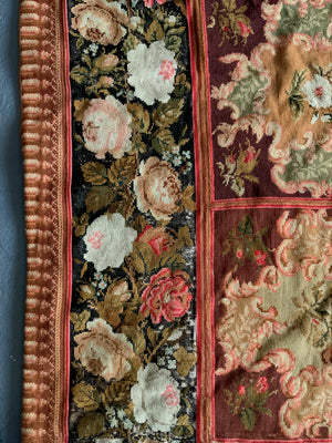 Victorian antique needlework carpet (400 x 330cm) *AF