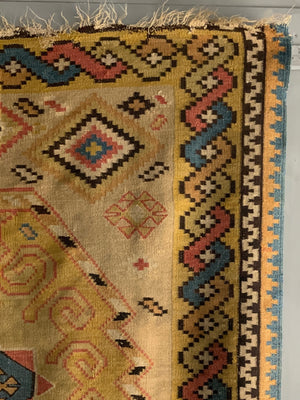 Ukrainian antique tapestry kilim (435 x 151cm)