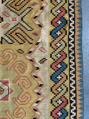 Ukrainian antique tapestry kilim (435 x 151cm)