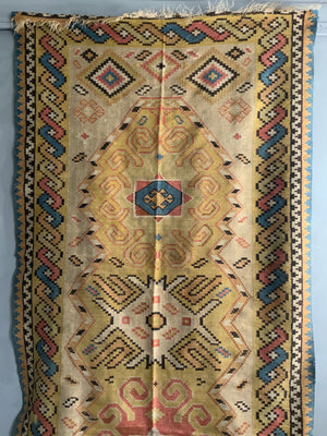 Ukrainian antique tapestry kilim (435 x 151cm)