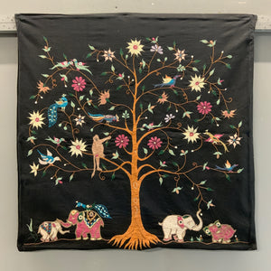 Indian embroidery (80 x 80cm)