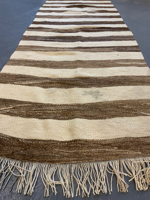 Anatolian flatweave stripped fragment  (210 x 76cm)