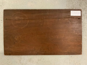 Art Nouveau marquetry in manner of AJ Rowley (61 x 36cm)