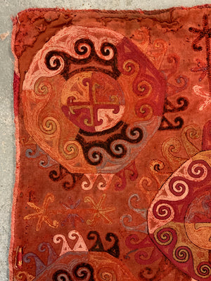 Uzbekistan antique Lakai type embroidery (56 x 56cm) *AF