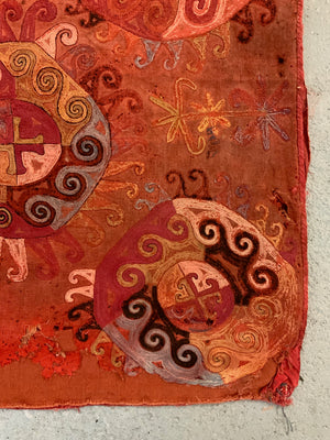 Uzbekistan antique Lakai type embroidery (56 x 56cm) *AF