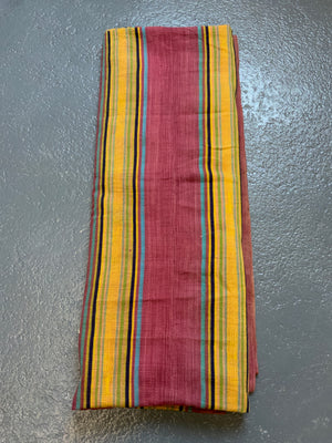 Indian (?) striped handwoven  warp-face cotton (152 x 124cm)