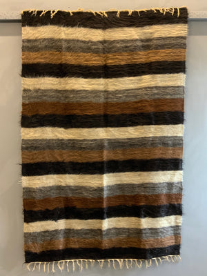 Turkish Anatolian Siirt mohair Angora  rug (190 x 125cm)