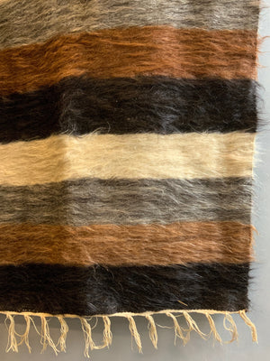 Turkish Anatolian Siirt mohair Angora  rug (190 x 125cm)