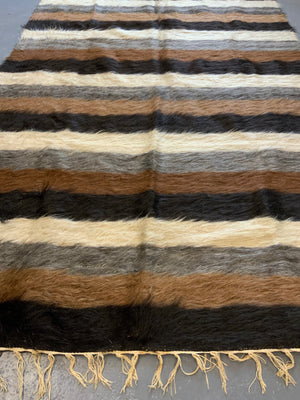 Turkish Anatolian Siirt mohair Angora  rug (190 x 125cm)