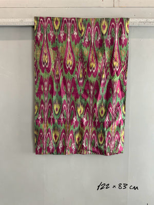 Uzbek / Tajik antique silk ikat (122 x 83cm)