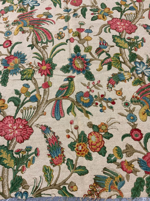 Vintage unused upholstery linen (242 x 126cm)