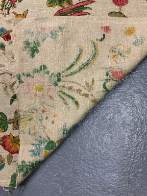 Vintage unused upholstery linen (242 x 126cm)