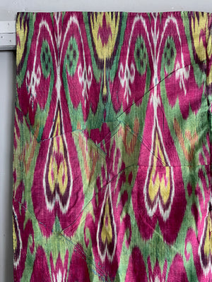 Uzbek / Tajik antique silk ikat (122 x 83cm)