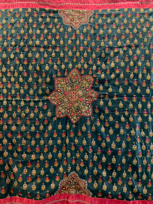 Gujarat antique Jain / Kutch Muslim embroidery (210 x 154cm)