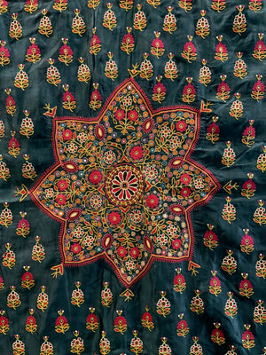 Gujarat antique Jain / Kutch Muslim embroidery (210 x 154cm)