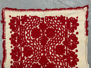 Hungarian vintage embroidered cushion cover (58 x 40cm)