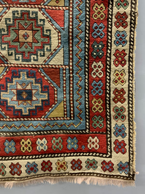 Caucasian Shirvan antique rug (210 x 105cm)