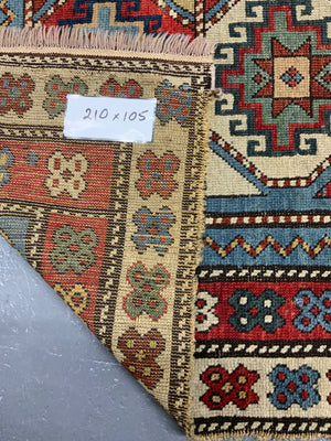 Caucasian Shirvan antique rug (210 x 105cm)