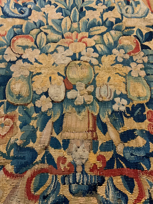 Pair of Brussels antique tapestry borders (166 x 51cm) [2]