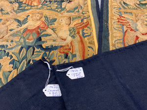 Pair of Brussels antique tapestry borders (166 x 51cm) [2]