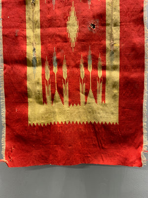 Antique Syrian fine wool & silk  tapestry (82 x 42cm)
