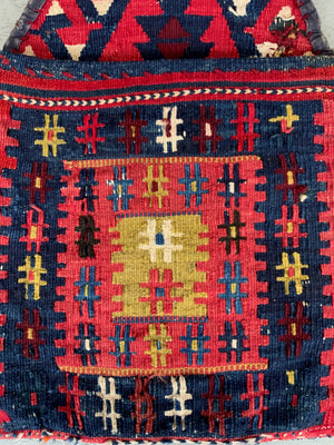 Turkish Denizli kilim shepherd's bag (38 x35cm)