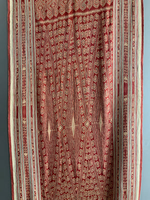 Borneo vintage Sarawak Dayak ritual cotton Pua ikat (169 x 86cm)