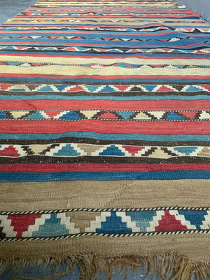 Caucasian antique palas kilim (256 x 128cm) *AF