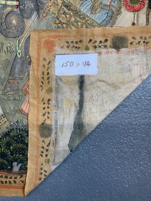 Indian revival gouache pichwai painting (150 x 114cm)