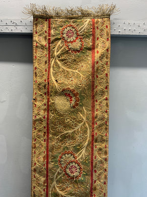 Caspian Rasht appliqué embroidered antique border (165 x 29cm)