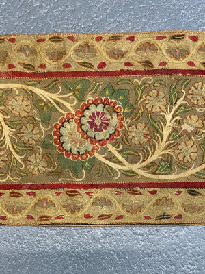 Caspian Rasht appliqué embroidered antique border (165 x 29cm)