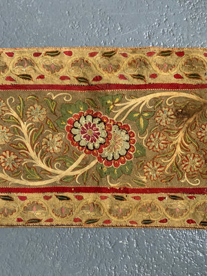 Caspian Rasht appliqué embroidered antique border (165 x 29cm)