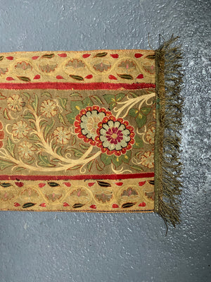 Caspian Rasht appliqué embroidered antique border (165 x 29cm)